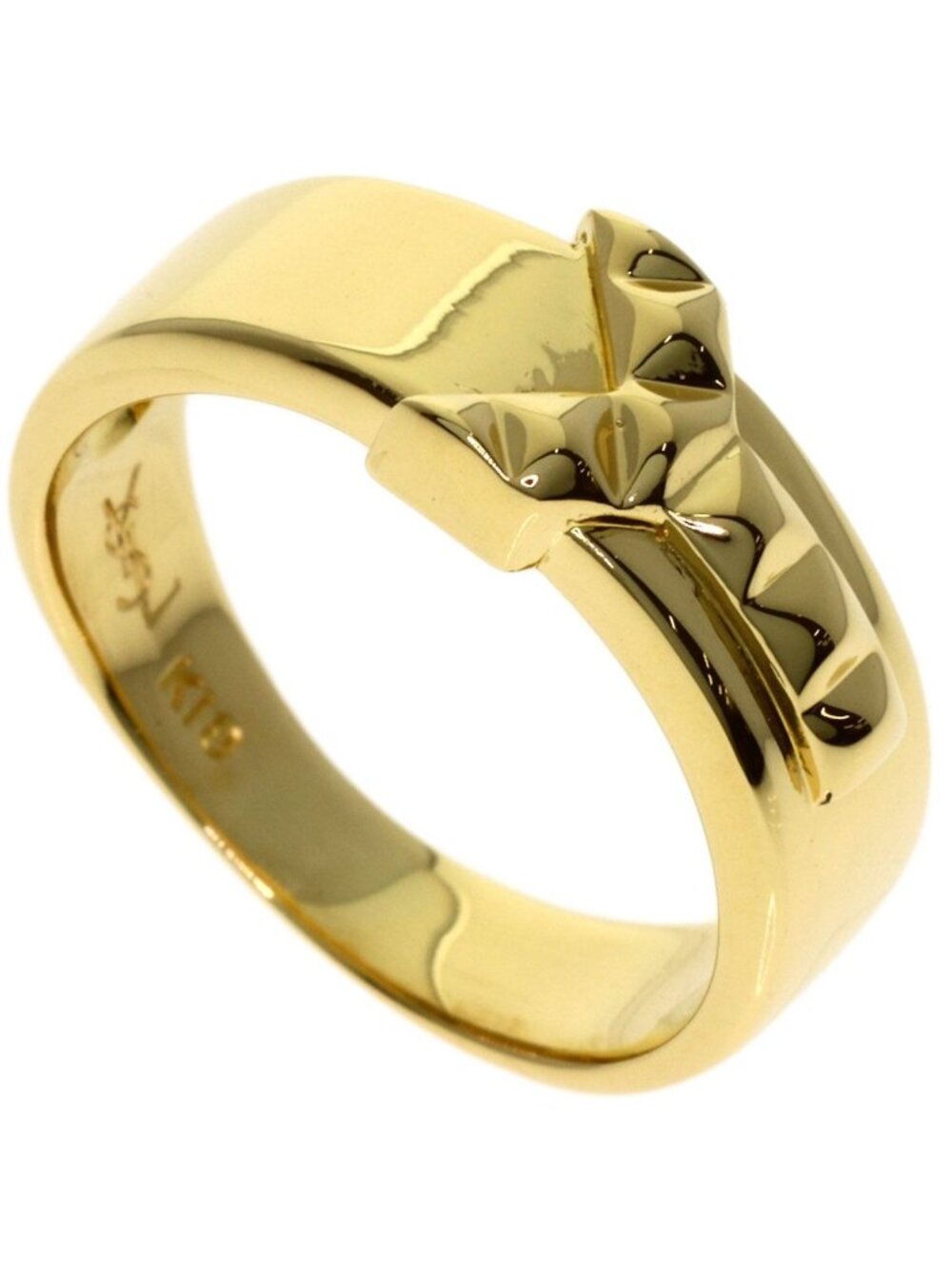Saint Laurent Motif Ring 18K Yellow Gold
